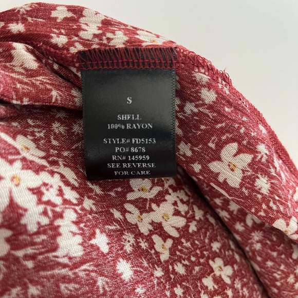 EUC Red floral midi by Dress Forum Los Angeles - Picture 4 of 5